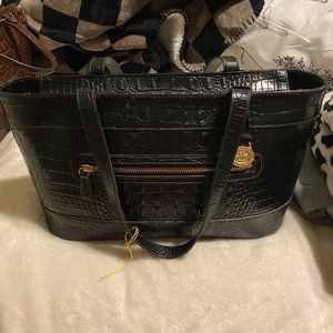 Black leather Brahmin bag in mint condition